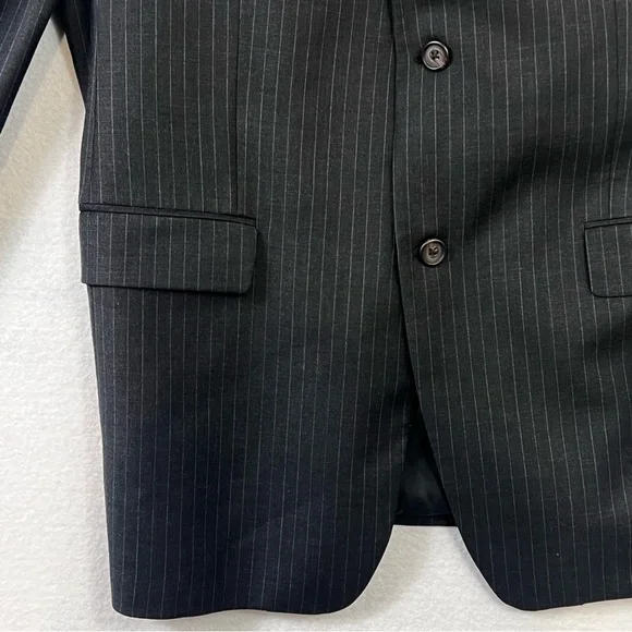 Ralph Lauren Mens Suit Jacket Sport Blazer Black Wool 44 L Golf